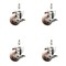 Service Caster 3 Inch 316SS High Temp Glass Filled Nylon 10mm Stem Caster Set Brake SCC SCC-SS316TS20S314-GFNSHT-TLB-M1015-4 - alternate 3